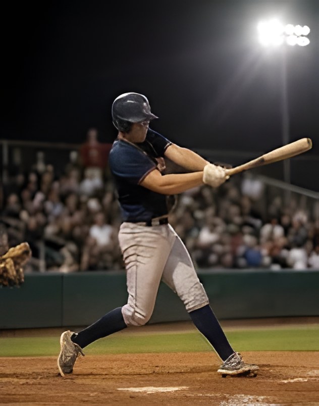 Game night at Lakeside: Caleb Miller at the plate
